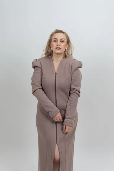 Long-Sleeve Dress Mocco