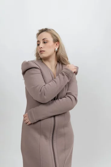 Long-Sleeve Dress Mocco